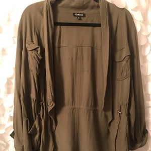 Torrid Olive Green Jacket 2x